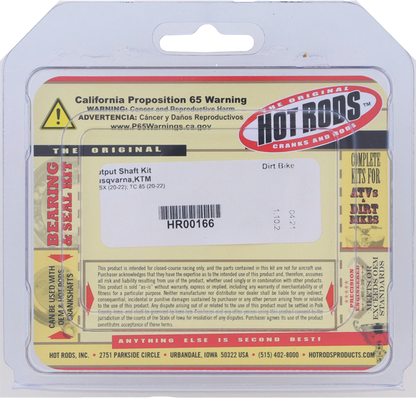 Hot Rods Countershaft Seal Kit HR00166 for Classic and Muscle Cars - Kelly Motorsports