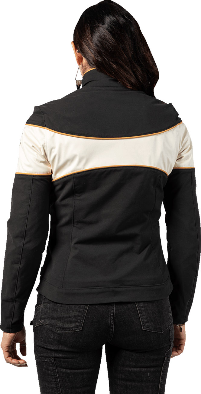 ICON 1000 Women's Hella 4™ Jacket Black/White - Kelly Motorsports