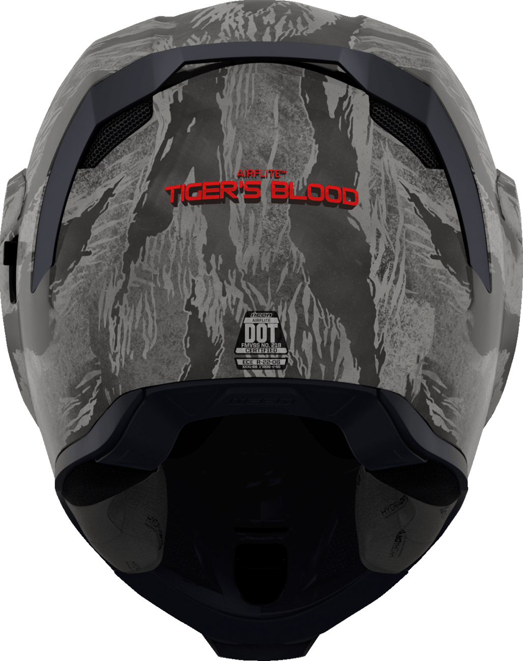 ICON Airflite™ Helmet Tiger's Blood MIPS® Gray - Kelly Motorsports