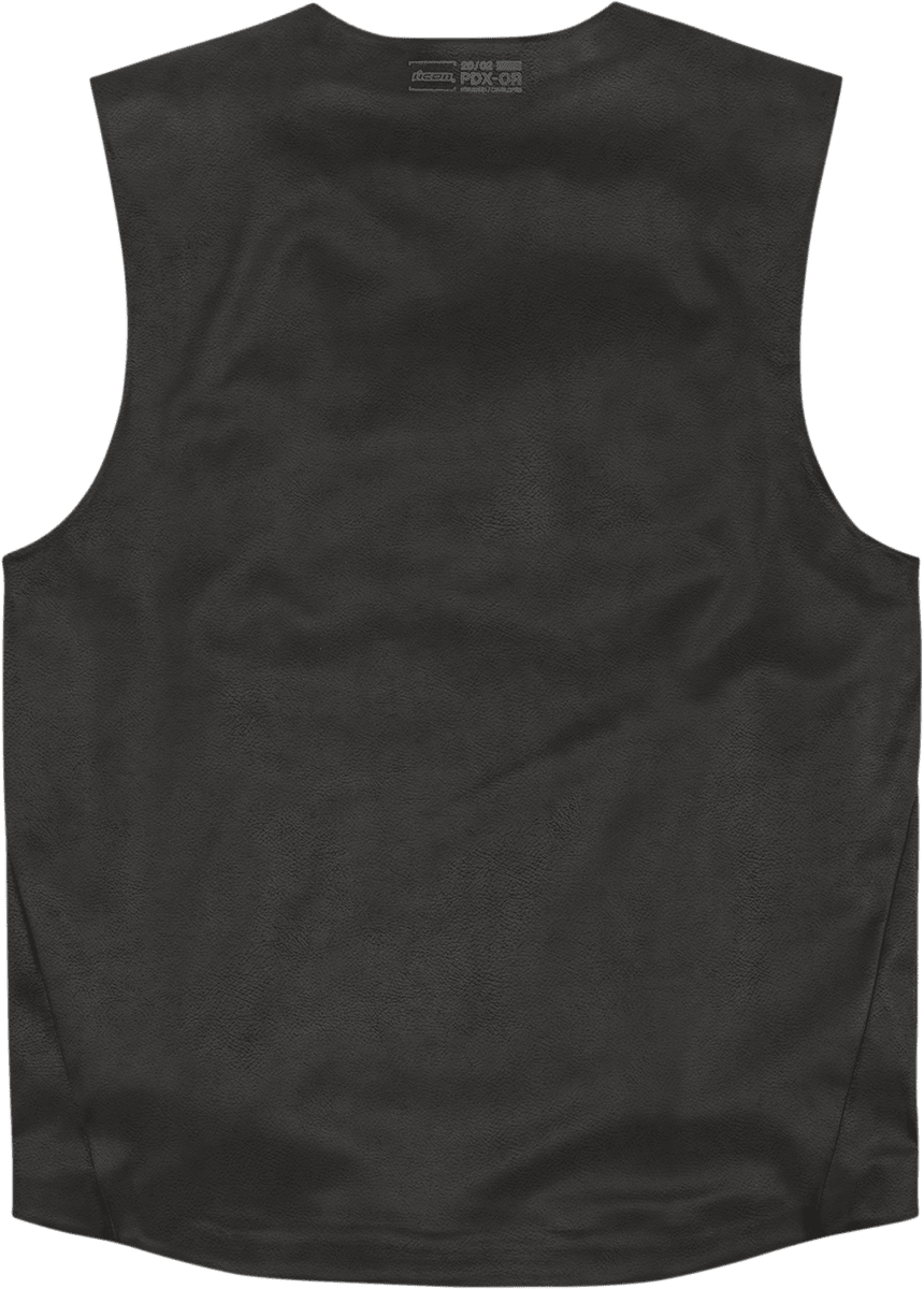 ICON Backlot Vest in Black (Part No. 2830-0571) - Relaxed Fit with Synthetic Chassis - Kelly Motorsports