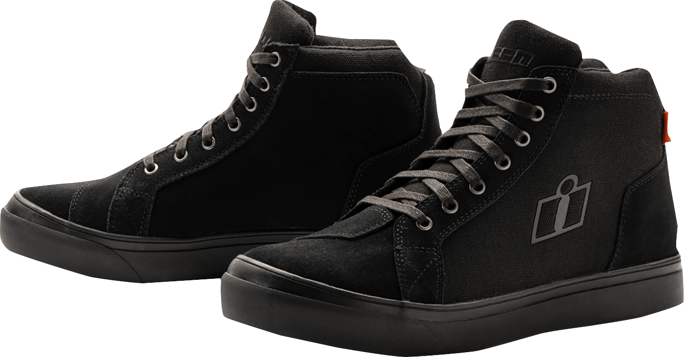 ICON Carga CE™ Boots - Durable Leather with D3O® Ankle Inserts and Slip - Kelly Motorsports