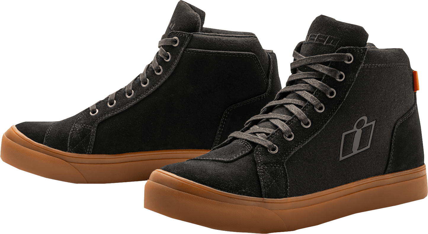 ICON Carga CE™ Boots - Durable Leather with D3O® Ankle Inserts and Slip - Kelly Motorsports