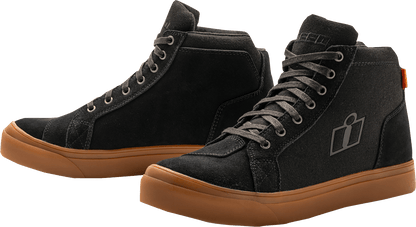 ICON Carga CE™ Boots - Durable Leather with D3O® Ankle Inserts and Slip - Kelly Motorsports