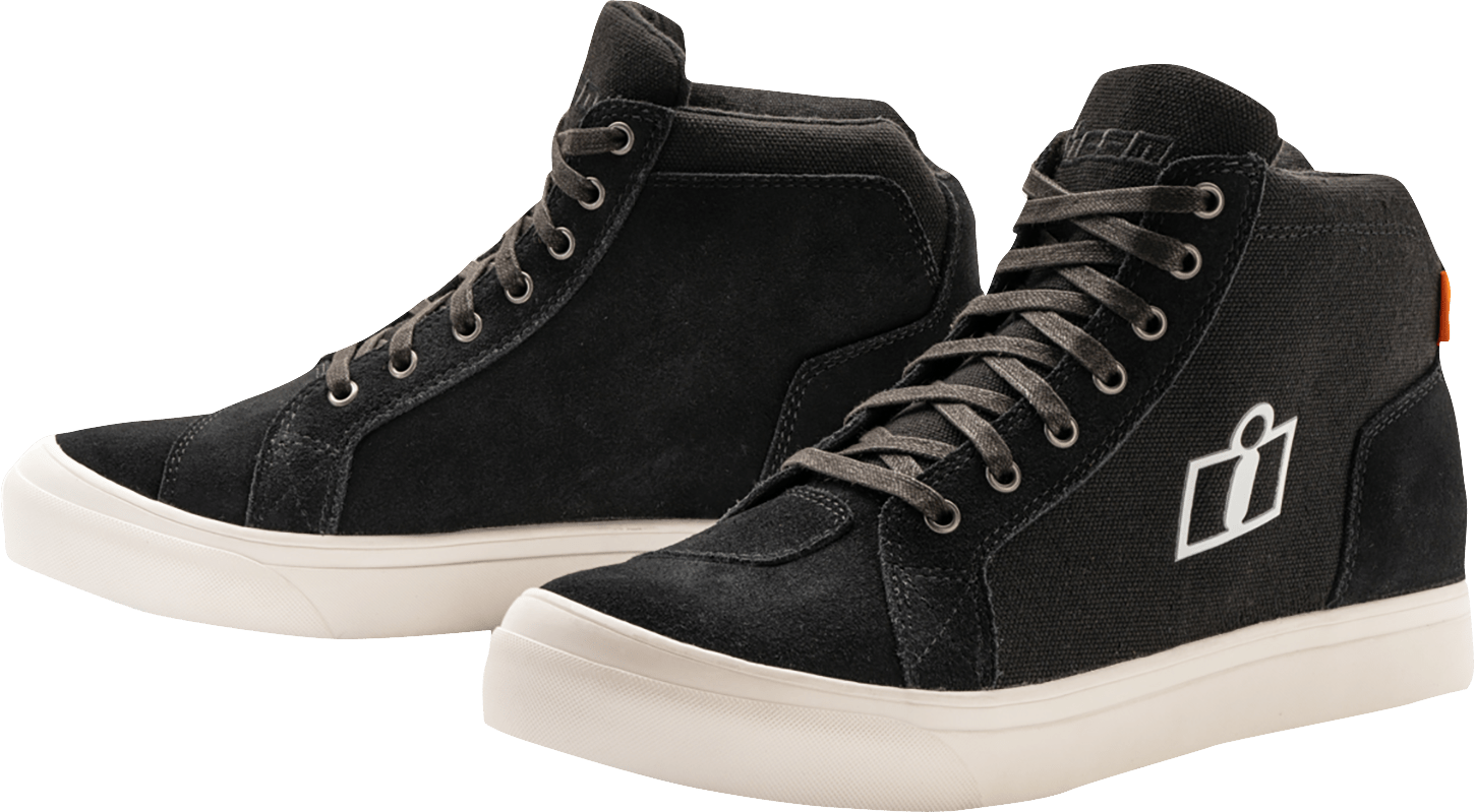 ICON Carga CE™ Boots - Durable Leather with D3O® Ankle Inserts and Slip - Kelly Motorsports