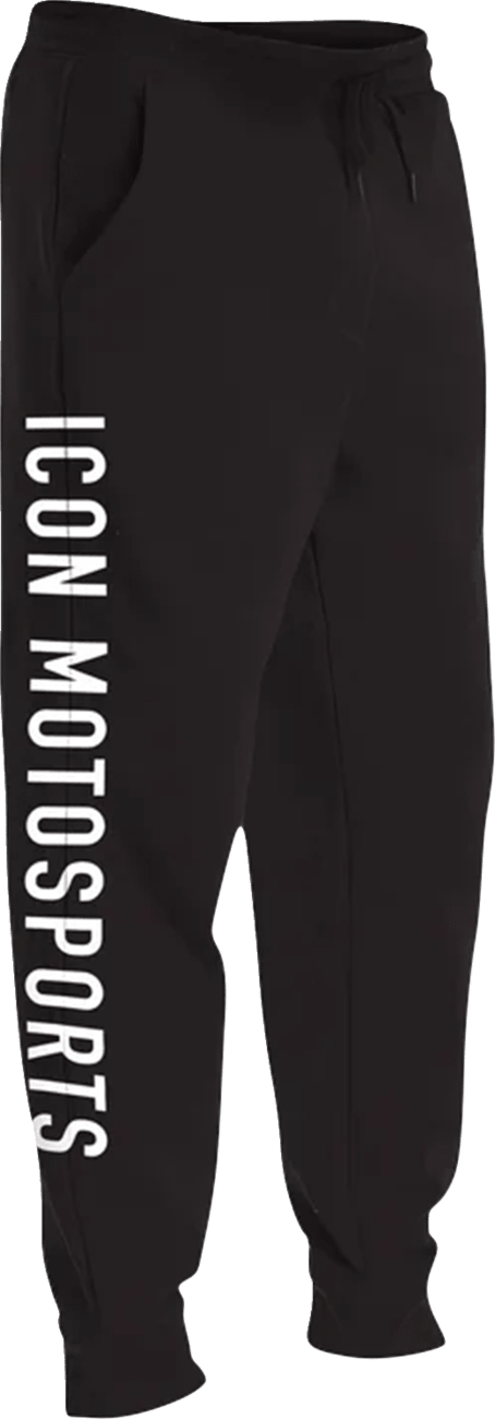 ICON Clasicon™ Jogger Pant in Black - Size XL with Water-Based Screen Print - Kelly Motorsports