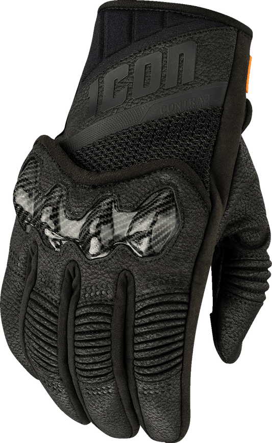 ICON Contra3™ Gloves - w/Reinforced Palm and D3O® Padding - Kelly Motorsports