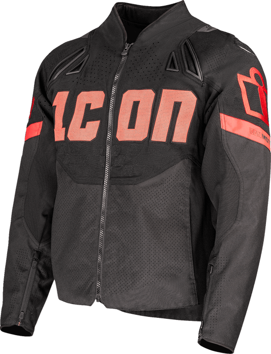 ICON Contra3™ Hero Motorcycle Jacket Black/Red - Kelly Motorsports