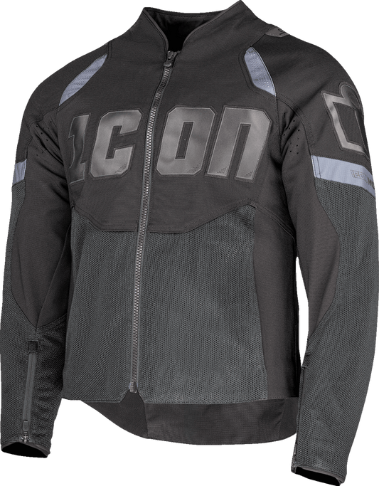 ICON Contra3™ Jacket Black - Small 2820-7038 with Mesh Chassis and Impact Protection - Kelly Motorsports