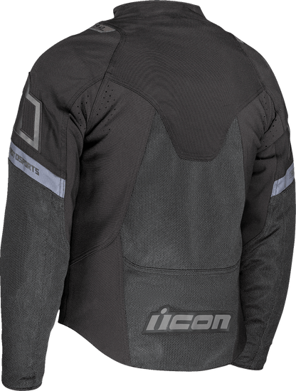 ICON Contra3™ Jacket Black - Small 2820-7038 with Mesh Chassis and Impact Protection - Kelly Motorsports