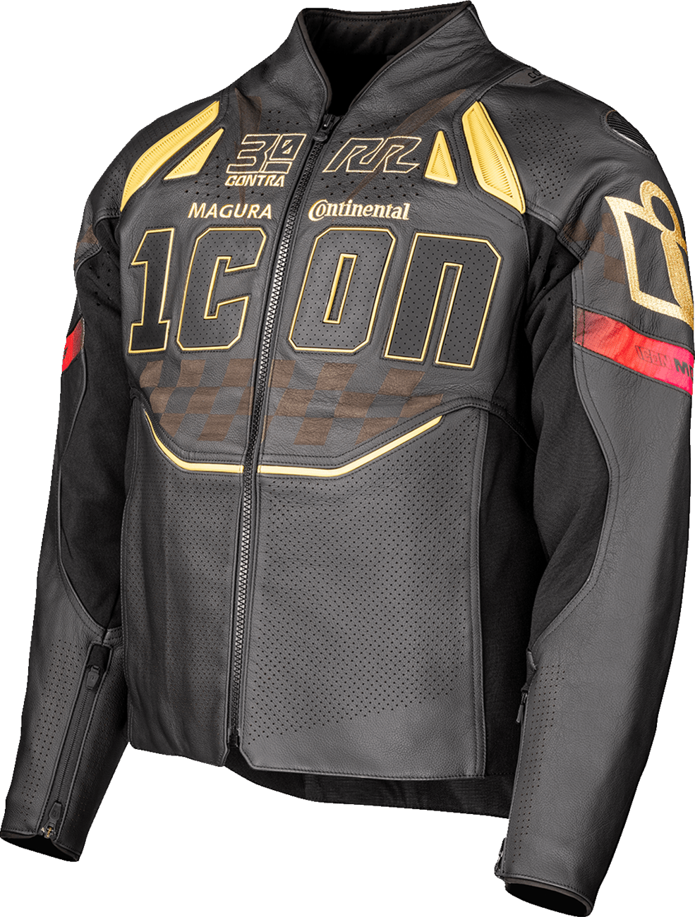 ICON Contra3 Rizz Rizz Men's Jacket w/Impact Protection - Kelly Motorsports