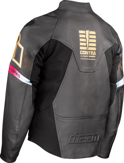 ICON Contra3 Rizz Rizz Men's Jacket w/Impact Protection - Kelly Motorsports