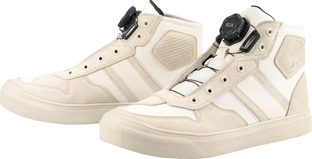ICON Dog Days Boots - Genuine Leather w/D3O® Ankle Inserts & BOA - Kelly Motorsports