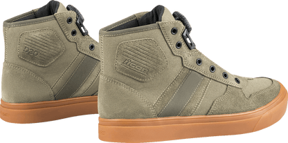 ICON Dog Days Boots - Genuine Leather w/D3O® Ankle Inserts & BOA - Kelly Motorsports