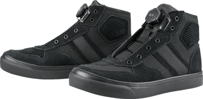 ICON Dog Days Boots - Genuine Leather w/D3O® Ankle Inserts & BOA - Kelly Motorsports