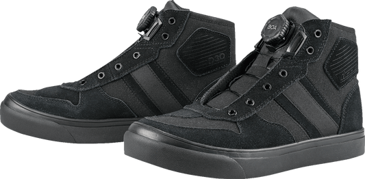 ICON Dog Days Boots - Genuine Leather w/D3O® Ankle Inserts & BOA - Kelly Motorsports