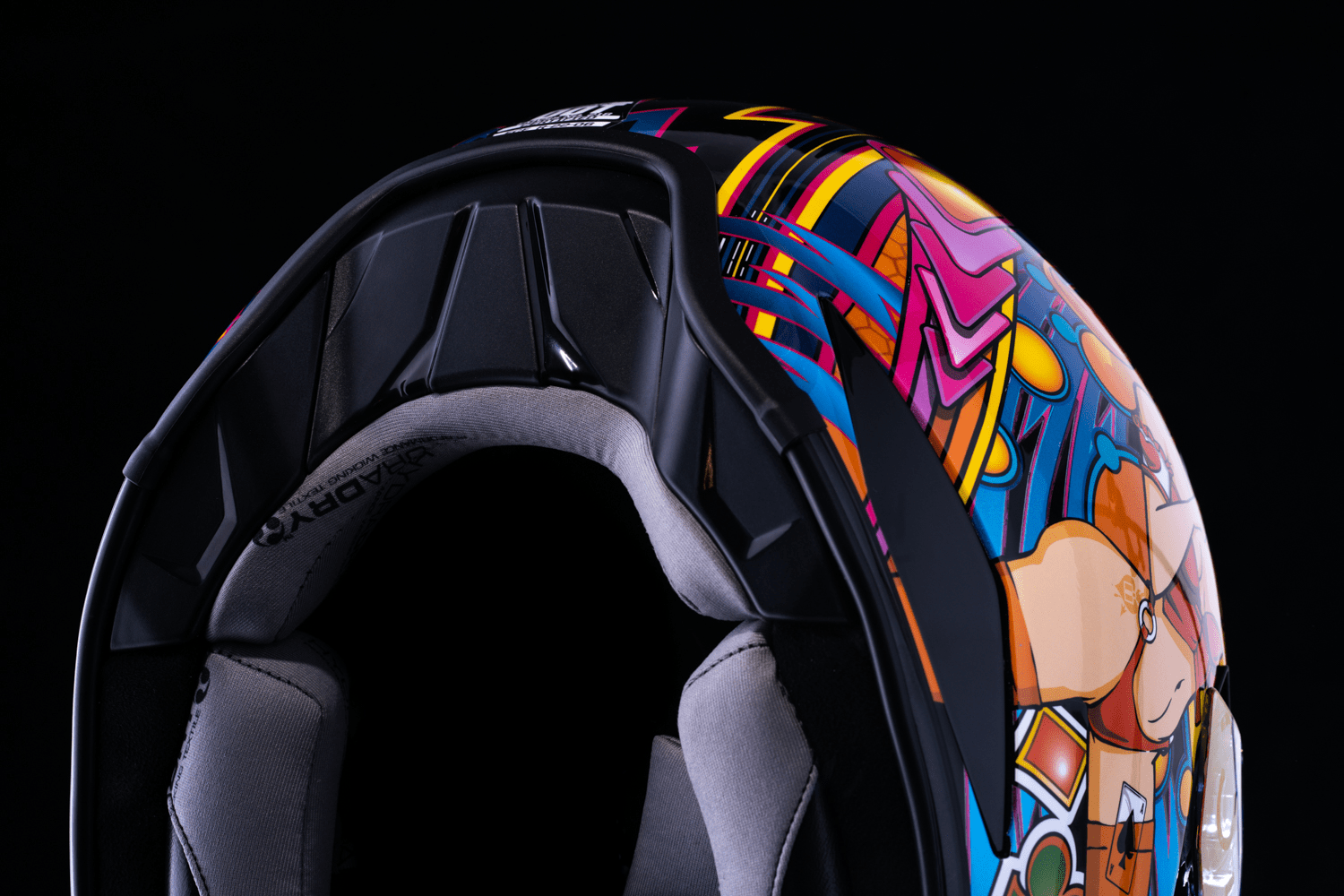 ICON Domain™ Helmet Lucky Lid 4 Red w/Fog-Free Shield & Removable Liner - Kelly Motorsports