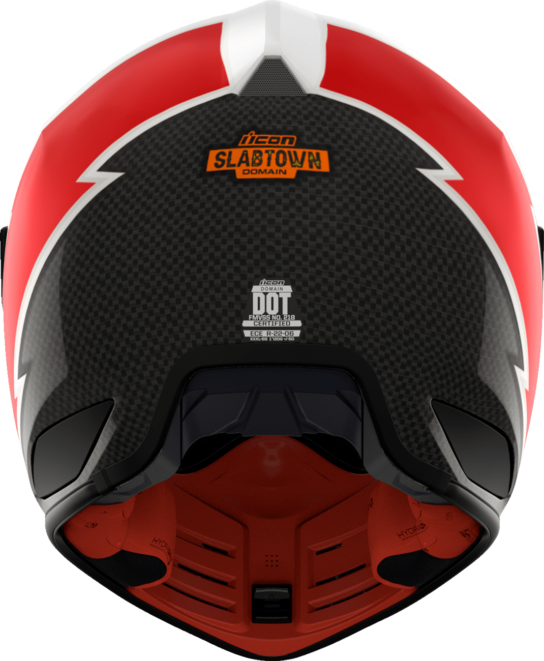 ICON Domain™ Helmet Slabtown w/Fog-Free Shield White - Kelly Motorsports