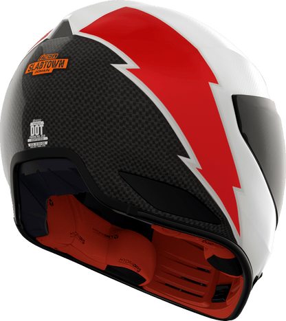 ICON Domain™ Helmet Slabtown w/Fog-Free Shield White - Kelly Motorsports