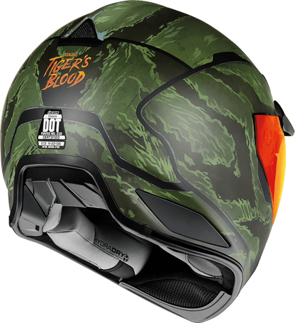 ICON Domain™ Helmet Tigers Blood Green - Kelly Motorsports