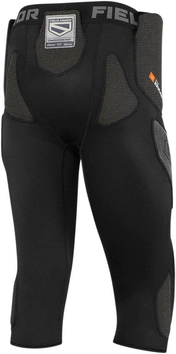 ICON Field Armor™ Compression Pants Black Small (Part No. 2940-0339) - Kelly Motorsports