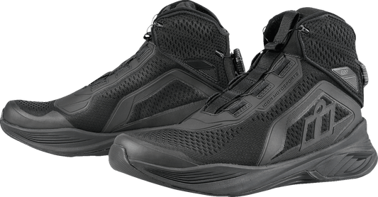 ICON Hooligan AF Boots - Durable Textile Mesh Black - Kelly Motorsports