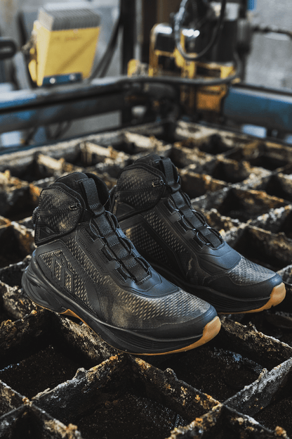 ICON Hooligan AF Boots - Durable Textile Mesh Gray/Camo - Kelly Motorsports