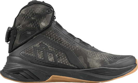 ICON Hooligan AF Boots - Durable Textile Mesh Gray/Camo - Kelly Motorsports