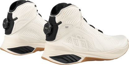 ICON Hooligan AF Boots - Durable Textile Mesh White - Kelly Motorsports