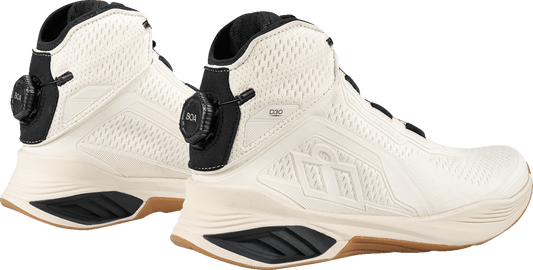 ICON Hooligan AF Boots - Durable Textile Mesh White - Kelly Motorsports