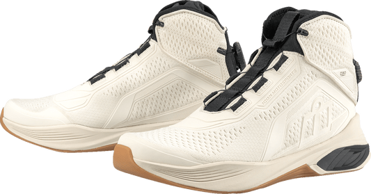 ICON Hooligan AF Boots - Durable Textile Mesh White - Kelly Motorsports