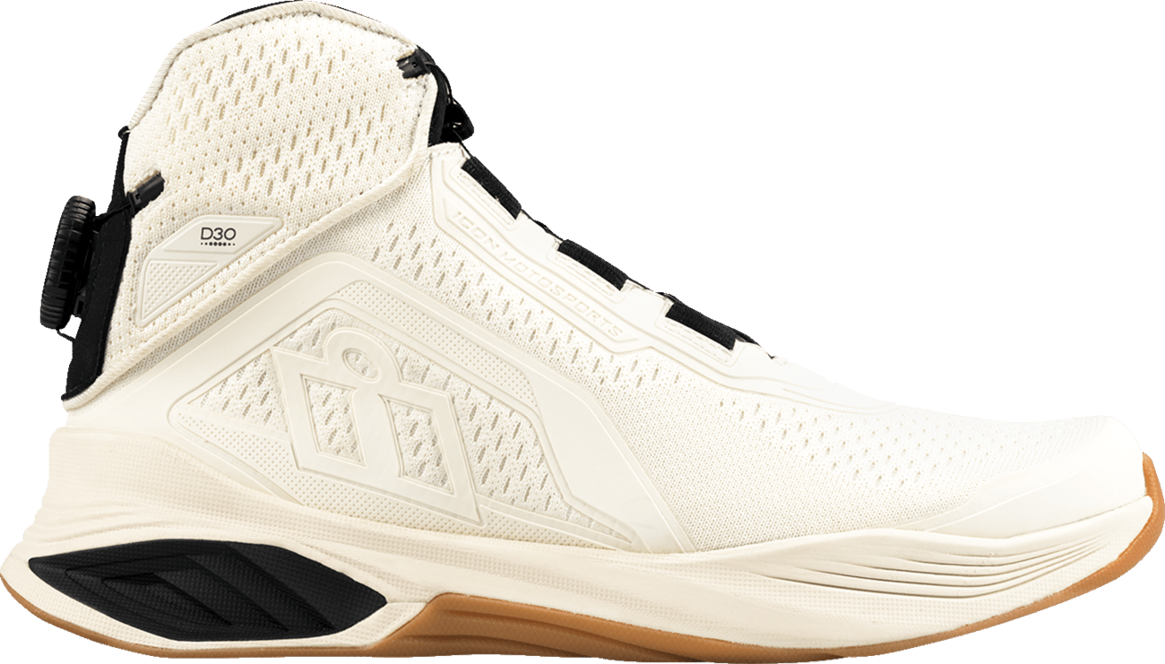 ICON Hooligan AF Boots - Durable Textile Mesh White - Kelly Motorsports