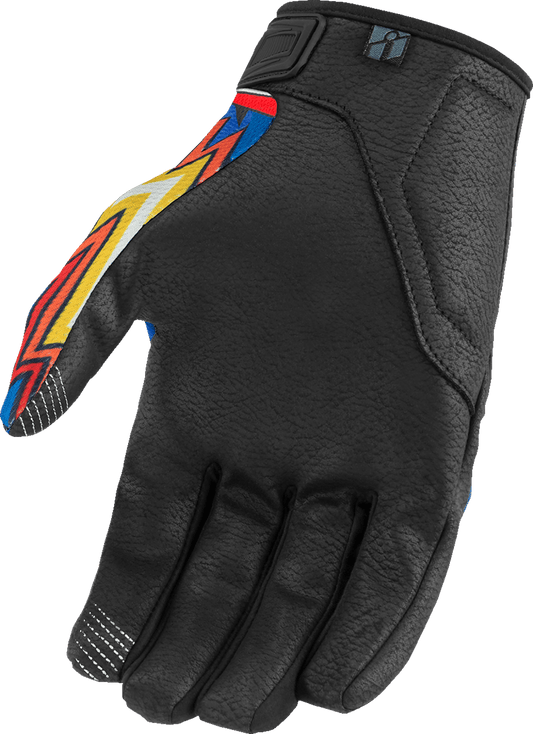 ICON Hooligan™ CE Flyboy Gloves Blue/Black - Kelly Motorsports