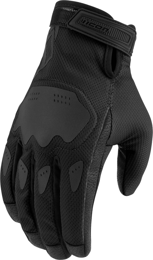 ICON Hooligan CE Gloves - Black, Size 3XL (Part Number 3301-4359) - Kelly Motorsports