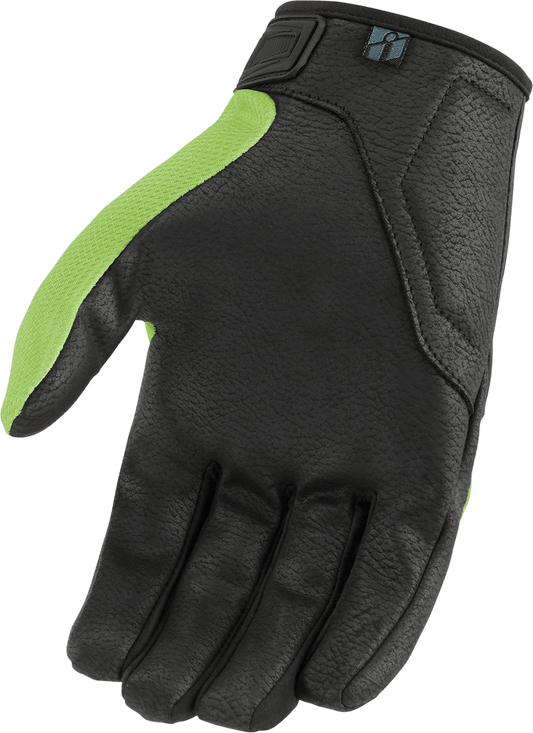 ICON Hooligan™ CE Gloves - Green, Large (Part Number 3301-4368) - Kelly Motorsports