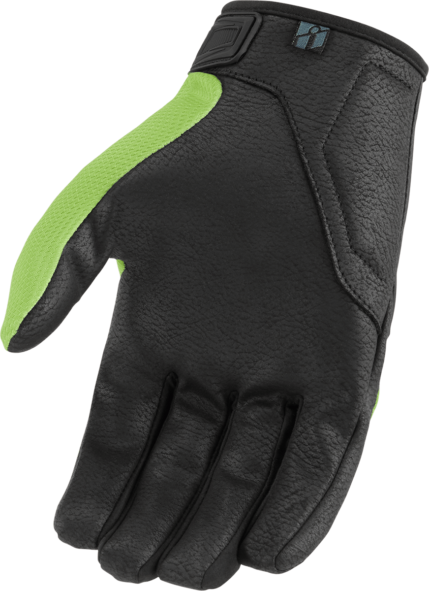 ICON Hooligan CE Gloves - Green, Size 3XL - Model 3301-4371 - Kelly Motorsports