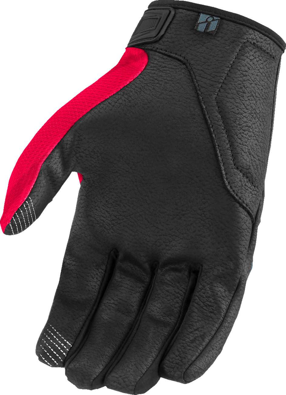 ICON Hooligan™ CE Tejas Libre Gloves Red/White/Blue - Kelly Motorsports