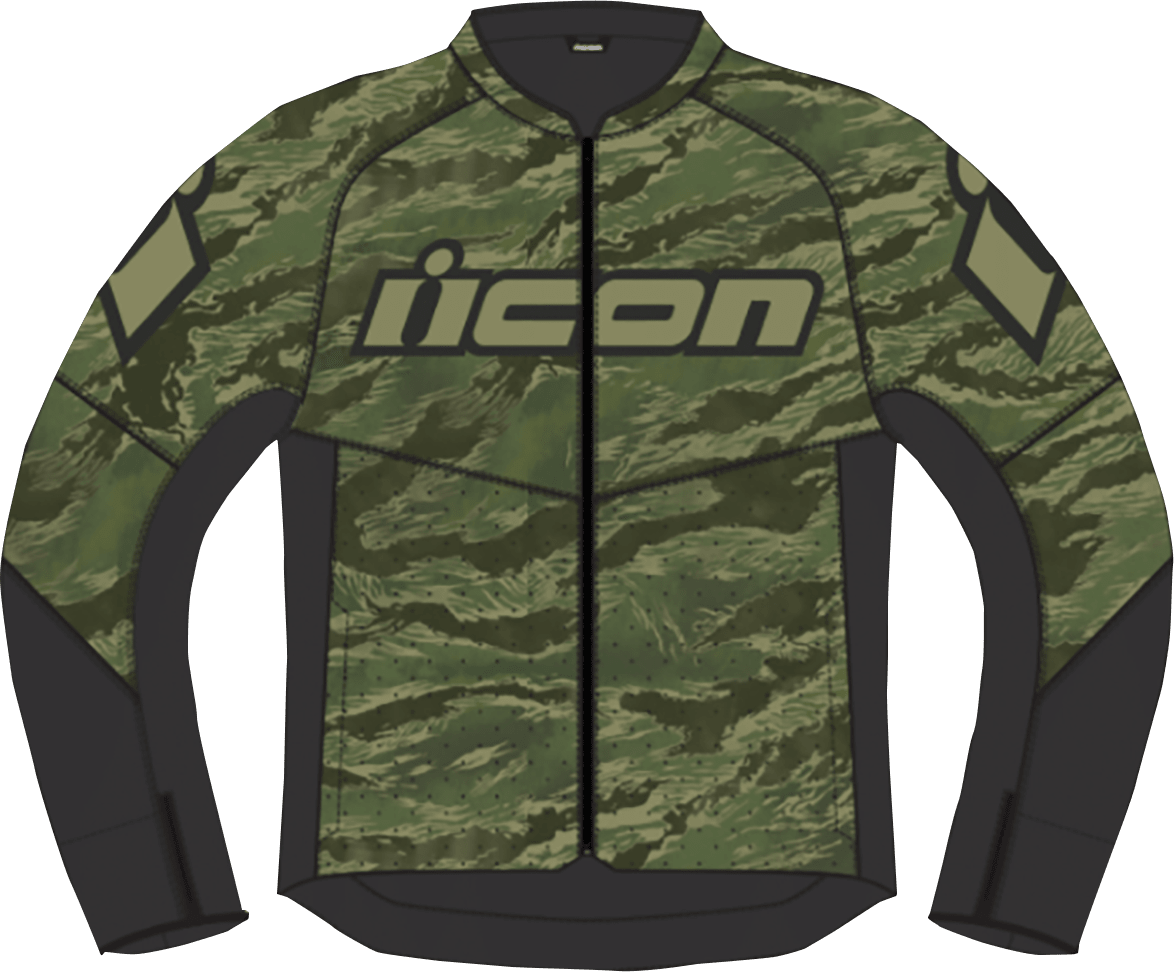 ICON Hooligan CE Tigersblood™ Motorcycle Jacket Green - Kelly Motorsports