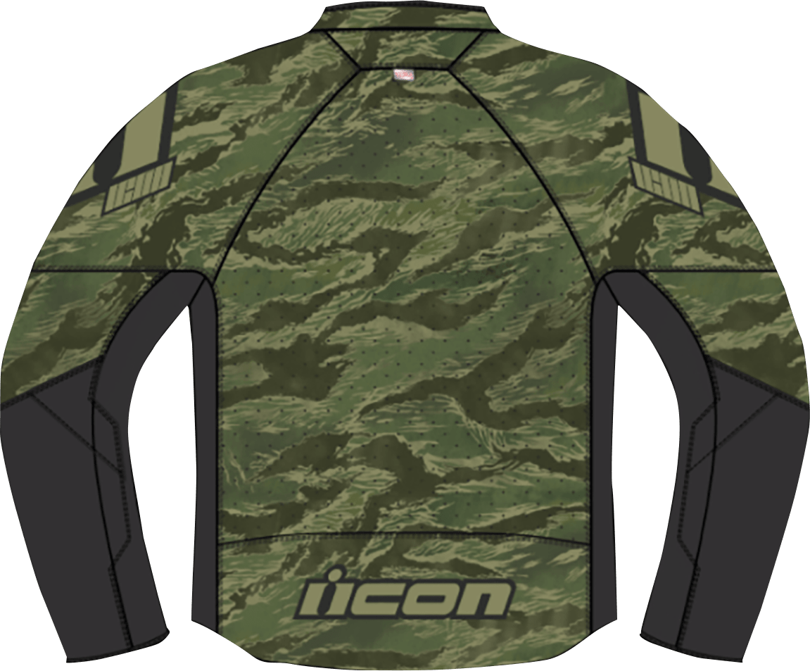 ICON Hooligan CE Tigersblood™ Motorcycle Jacket Green - Kelly Motorsports