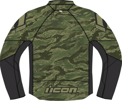 ICON Hooligan CE Tigersblood™ Motorcycle Jacket Green - Kelly Motorsports