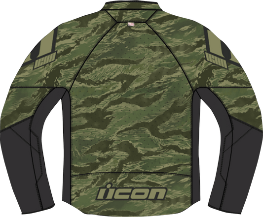 ICON Hooligan CE Tigersblood™ Motorcycle Jacket Green - Kelly Motorsports
