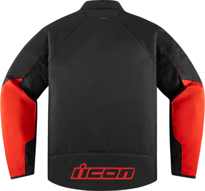ICON Hooligan™ Slayer Motorcycle Jacket Black/Red - Kelly Motorsports