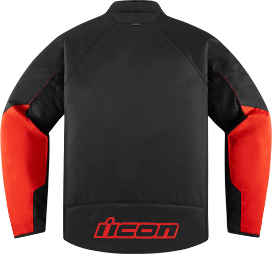 ICON Hooligan™ Slayer Motorcycle Jacket Black/Red - Kelly Motorsports