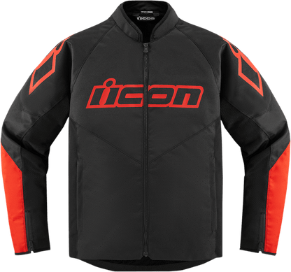 ICON Hooligan™ Slayer Motorcycle Jacket Black/Red - Kelly Motorsports