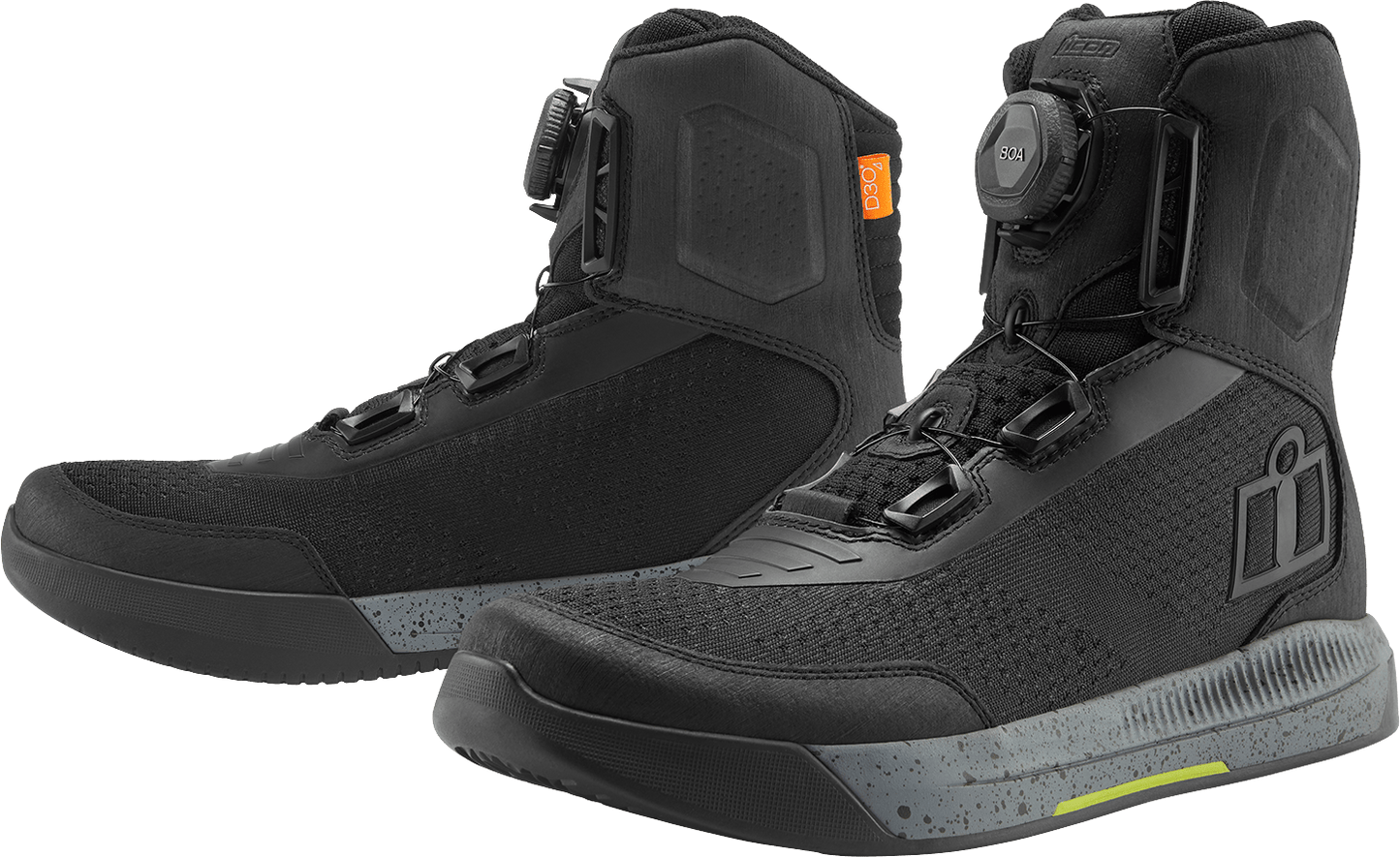 ICON Overlord™ Vented Boots TechTuff® Overlays BOA® Fit System D3O® Ankle - Kelly Motorsports