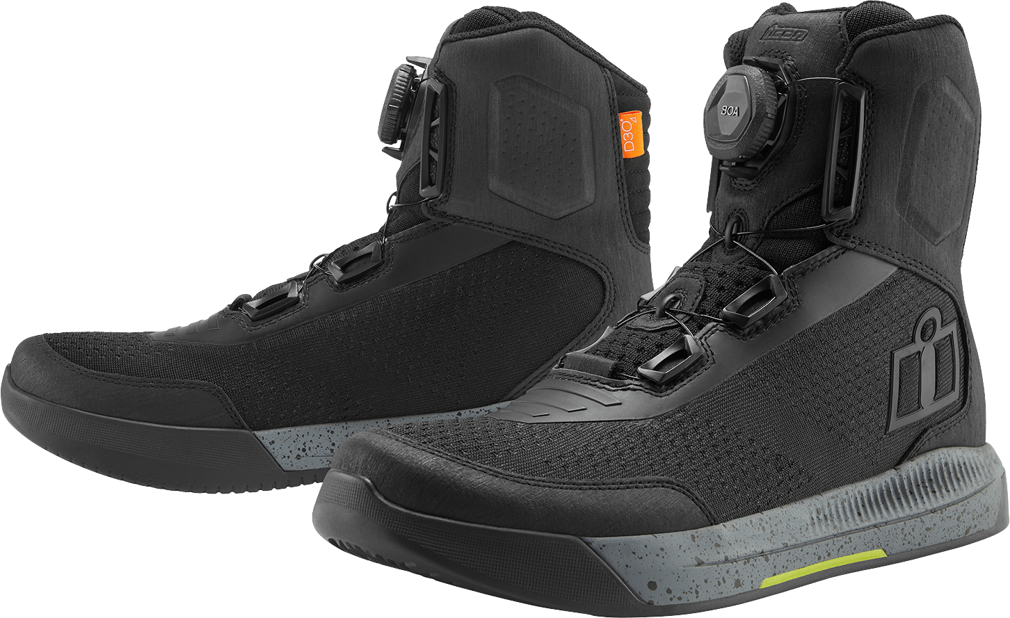 ICON Overlord™ Vented Boots TechTuff® Overlays BOA® Fit System D3O® Ankle - Kelly Motorsports