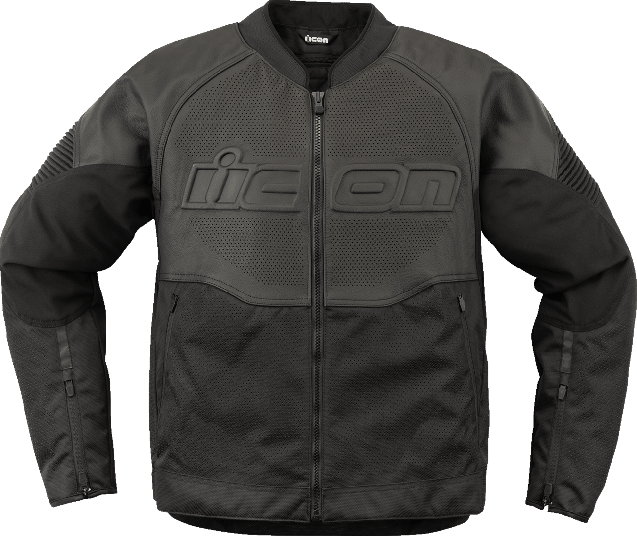 ICON Overlord3™ Leather Motorcycle Jacket with D3O Impact Protectors - Kelly Motorsports
