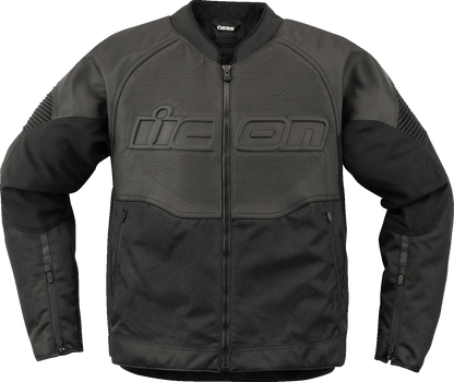 ICON Overlord3™ Leather Motorcycle Jacket with D3O Impact Protectors - Kelly Motorsports