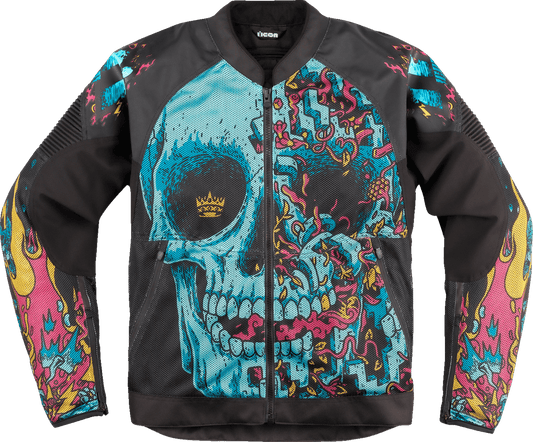 ICON Overlord3 Mesh Munchies™ Jacket Sport Fit w/Impact Protection - Kelly Motorsports