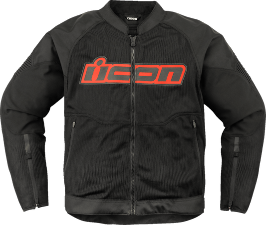 ICON Overlord3 Mesh Slayer Jacket Black/Gray/Red - Kelly Motorsports
