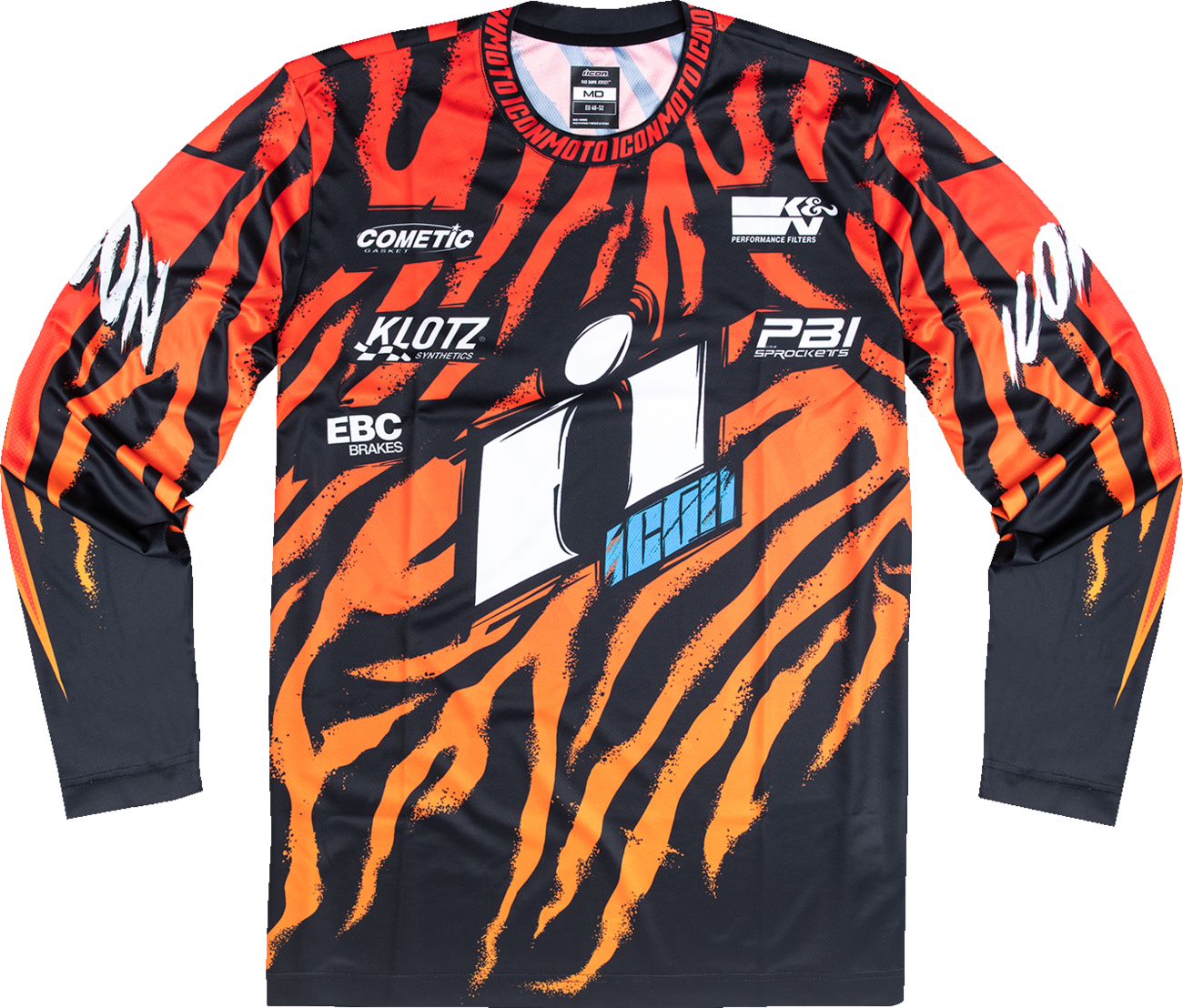 ICON Rad Dawn™ Jersey - Orange, Medium, Mesh Chassis with Sublimated MX Graphics - Kelly Motorsports